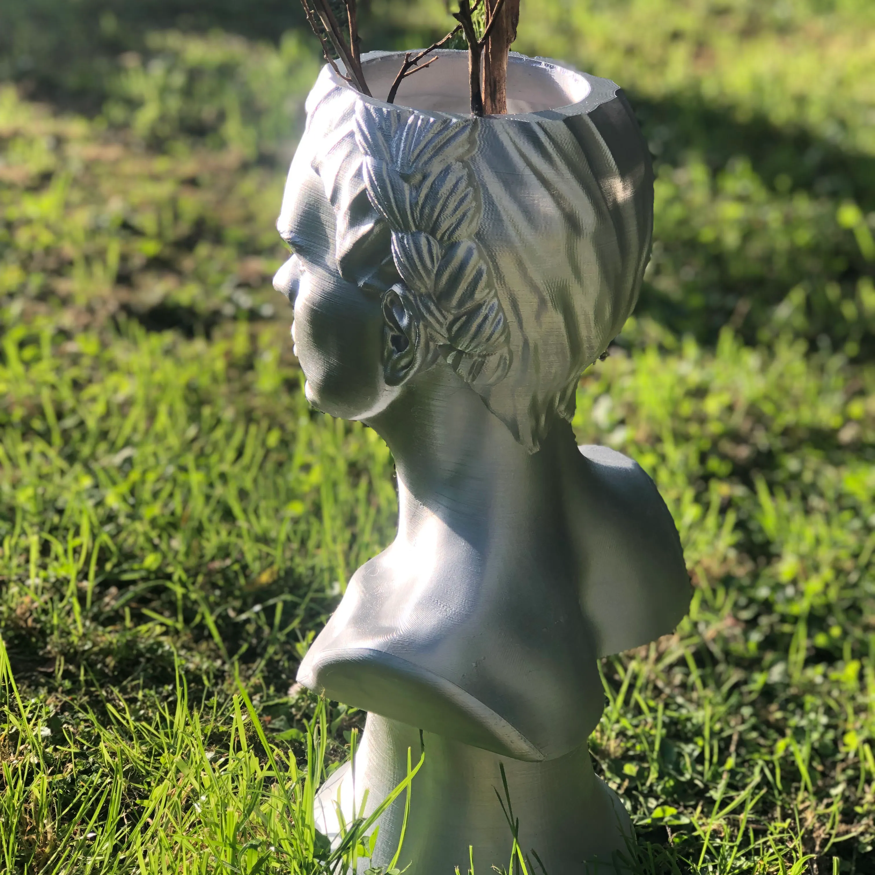 Frida print modified as a planter by 3DPrintChCh.  Image copyright 3D Print Christchurch