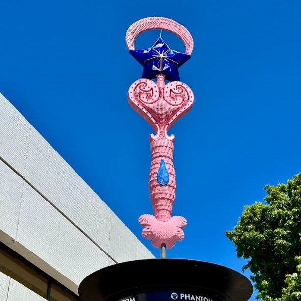 A beautiful large art piece on display in Cashel Mall, Christchurch. Work is copyright Scape Public Art, image copyright 3DPrintChCh